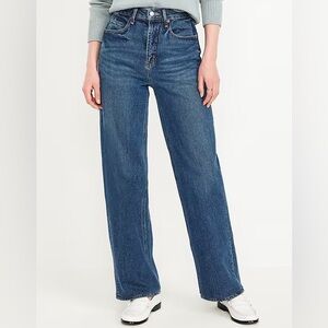 Old Navy Women's High-Rise Sky-Hi Wide Leg Jeans